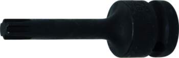 Impact Bit Socket, Ribe, M9, 1/2"