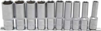 Socket Set, Hexagon, deep | 12