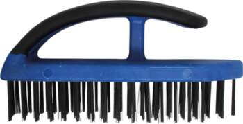 Steel Wire Brush with Plastic Handle