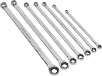 7 pc. Double Ring Ratchet Spanner