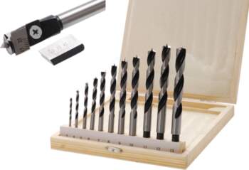 Centre Bit + Wood Drill Set
