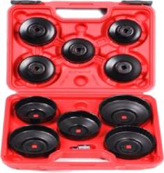 Cup type oil filter wrench set