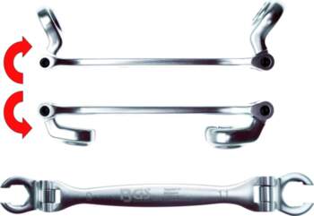 Double Ring Spanner for Brake Lines