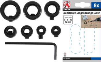 Drill depth limiter set | 8