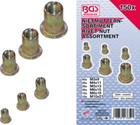 Rivet Nuts Assortment | galvanized steel