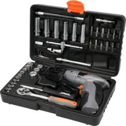 TOOL SET 44PCS WITH CORDLESS SCREWDRIVER
