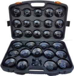 Cup type oil filter wrench set