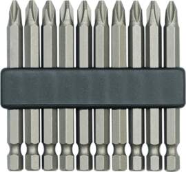 SCREWDRIVER BITS 10PCS PH2x75MM (65650)