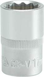 SOCKET 17MM 1/2" 12PT CV REGULAR
