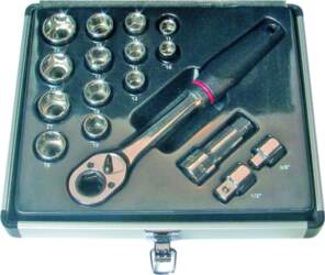 Socket set 16 pc, 1/2 &quot