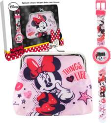 Набор детских часов с кошельком Minnie