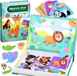 Детская магнитная книга Magnetic Book Animals