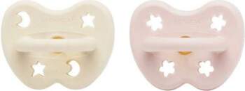 Hevea Pacifier 2-pack - Powder Pink