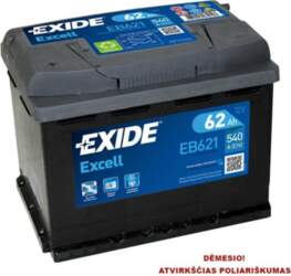 EXIDE EB621 62Ah 540A