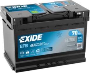 EXIDE EL700 70Ah 760A