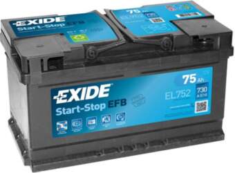 EXIDE EL752 75Ah 730A