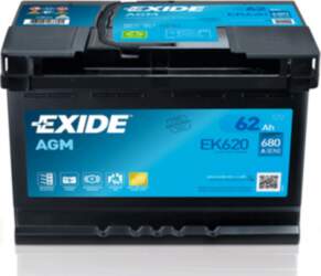 EXIDE EK620 62Ah 680A
