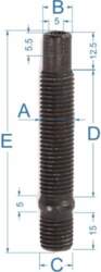 Bimecc Hub stud M14x1.5x68
