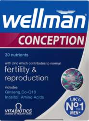 WELLMAN Conception tabletes, 30 gab.