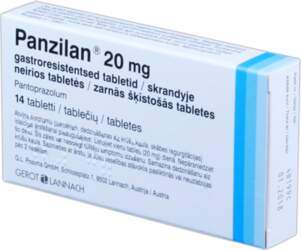 PANZILAN 20 mg zarnās šķīstošās tabletes