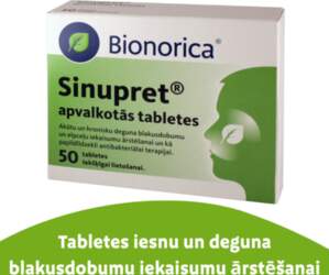 SINUPRET tabletes, 50 gab.