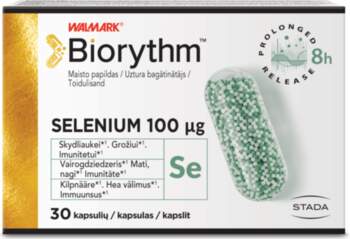 BIORYTHM Selenium kapsulas, 30 gab.