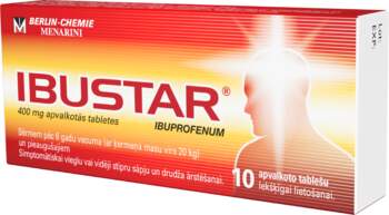 IBUSTAR 400 mg tabletes, 10 gab