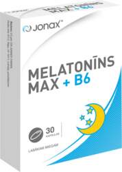 JONAX Melatonīns Max + B6 kapsulas