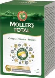 MOLLERS Total Omega-3 Zivju Eļļa tabletes