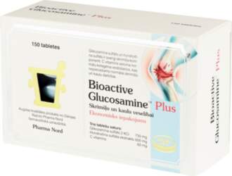 BIOACTIVE Glucosamine Plus tabletes, 150 gab
