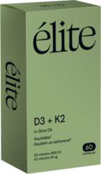 ELITE D3 + K2 kapsulas, 60