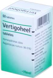 VERTIGOHEEL tabletes, 50 gab.