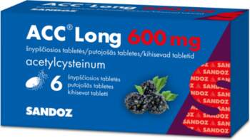 ACC LONG 600 mg putojošās tabletes