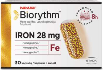 BIORYTHM Iron kapsulas, 30 gab.