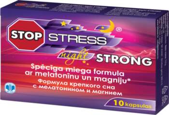 STOP STRESS Night Strong kapsulas, 10