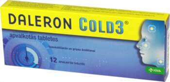DALERON COLD 3 tabletes, 12 gab