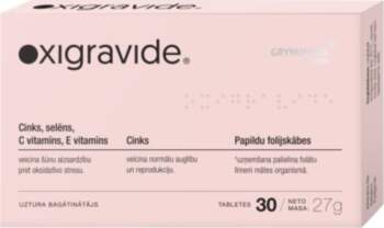 OXIGRAVIDE tabletes, 30 gab.