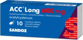 ACC LONG 600 mg putojošās tabletes