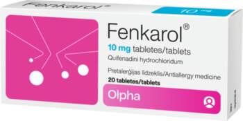 FENKAROL 10 mg tabletes, 20 gab