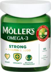 MOLLERS Strong+D 2000IU Zivju Eļla kapsulas