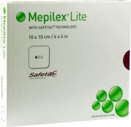 MEPILEX Lite 10x10 cm brūču pārsējs