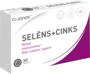 JONAX Selēns + Cinks tabletes, 30