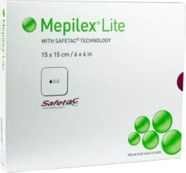MEPILEX  Lite 15x15 cm brūču pārsējs