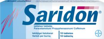 SARIDON tabletes, 10 gab.