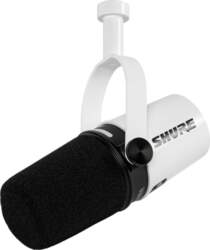 Shure MV7+ balts