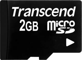 Transcend microSD 2GB + SD-Adapteris