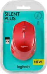 Logitech M330 Silent Plus sarkans