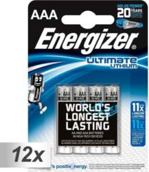 12x4 Energizer Ultimate Lithium Micro AAA