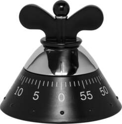 Alessi Kitchen Timer melns A09 B