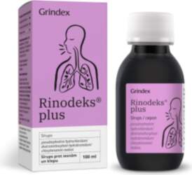 GRINDEKS RINODEKS PLUS sīrups, 100 ml
